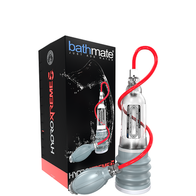 Гидропомпа Bathmate HydroXtreme 5 (X20), для члена длиной от 7,5 до 12,5 см, диаметр до 4,5 см, Прозрачный