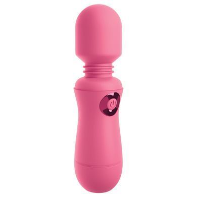 Вібратор мікрофон Pipedream OMG! Wands #Enjoy, з гнучкою головкою, рожевого кольору, 15 х 4 см
