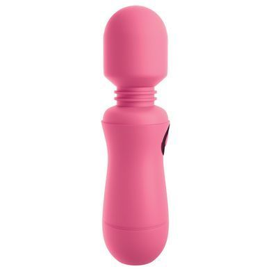 Вібратор мікрофон Pipedream OMG! Wands #Enjoy, з гнучкою головкою, рожевого кольору, 15 х 4 см