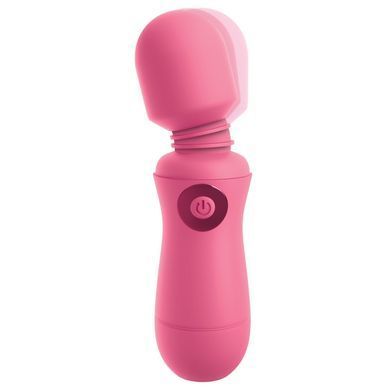 Вібратор мікрофон Pipedream OMG! Wands #Enjoy, з гнучкою головкою, рожевого кольору, 15 х 4 см