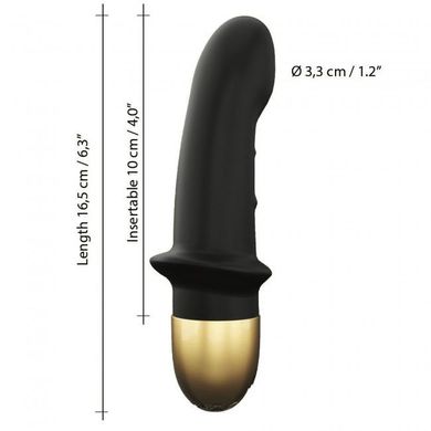 Вибратор Dorcel Mini Lover Black 2.0 перезаряжаемый, для точки G и массажа простаты