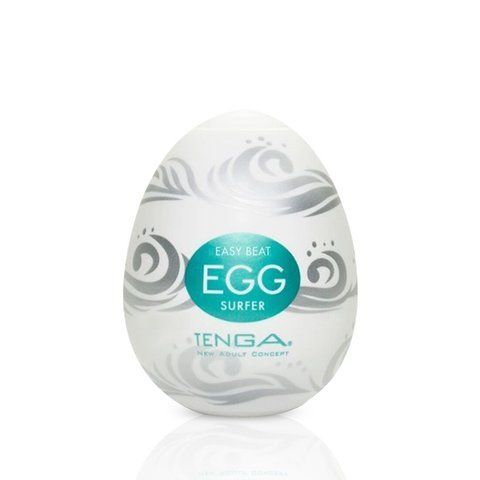 Мастурбатор-яйцо Tenga Egg Surfer (серфер), Белый
