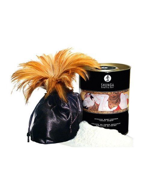 Смачна пудра для оральних пестощів Shunga Sweet Snow Body Powder &ndash; Raspberry feeling (228 гр)