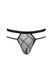 Мужские прозрачные стринги Passion Thong Collin L/XL, черные, сетка