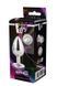 Dt21787 анальна пробка з каменем GLEAMING LOVE SILVER PLUG LARGE