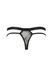 Мужские прозрачные стринги Passion Thong Collin L/XL, черные, сетка