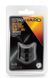 Эрекционное кольцо STAY HARD BEEF BALL STRETCHER SNUG XLONG Черное, 3.8 х 2.5 см