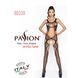 Бодистокинг Passion BS039 black, комбинезон, имитация чулок, Черный