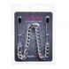 Затискачі на соски Nipple play пінцет chain Heavy Metall