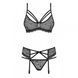 Комплект с поясом для чулок Obsessive 818-SEG-1 S/M
