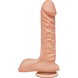 Фаллоимитатор Doc Johnson The D - Super D - 8 Inch With Balls - ULTRASKYN, диаметр 5,1см, Телесный