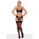 Комплект с поясом для чулок Obsessive 818-SEG-1 S/M