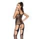 Бодистокинг Passion BS039 black, комбинезон, имитация чулок, Черный