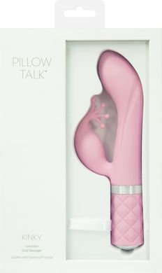 Розкішний вібратор-кролик Pillow Talk - Kinky Pink з кристалом Сваровські, потужний, Рожевий