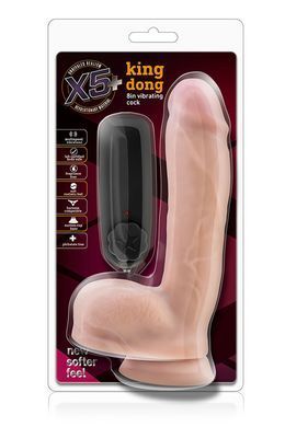 Вібратор X5 PLUS KING DONG 8INCH VIBRATING COCK