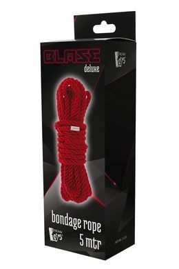 Веревка для бондажа BLAZE DELUXE BONDAGE ROPE 5M RED