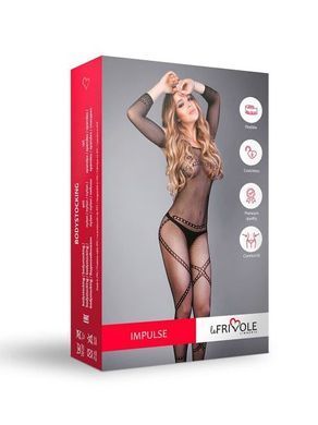 Kомбинезон черный с длинным рукавом LeFrivole S-L