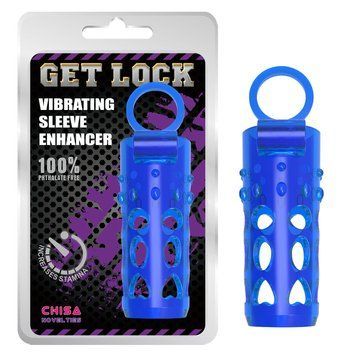 Насадка&nbsp;Chisa&nbsp;-&nbsp;Vibrating&nbsp;Sleeve&nbsp;Enhancer&nbsp;синяя