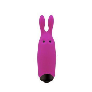 Вибропуля Adrien Lastic Pocket Vibe Rabbit Pink со стимулирующими ушками, Розовый