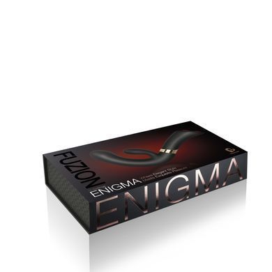 Преміумвібратор Rocks Off Fuzion Enigma, стимуляція точки G, унікальна зручна ручка, Черный