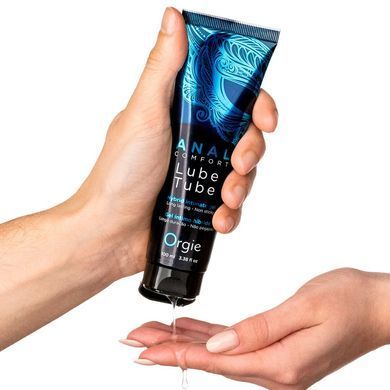 Анальная смазка Orgie Lube Tube Anal Comfort, 100 мл, водная основа, имитация силикона