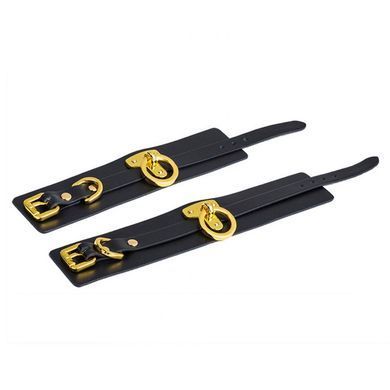 Наручники UPKO Handcuffs італійська шкіра, чорні, розмір L