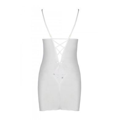Сорочка з вирізами на грудях + стринги LOVELIA CHEMISE white XXL/XXXL - Passion