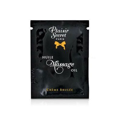 Пробник массажного масла Plaisirs Secrets Creme Brulee (3 мл)