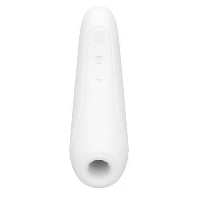 Вакуумный клиторальный стимулятор Satisfyer Curvy 1+ White
