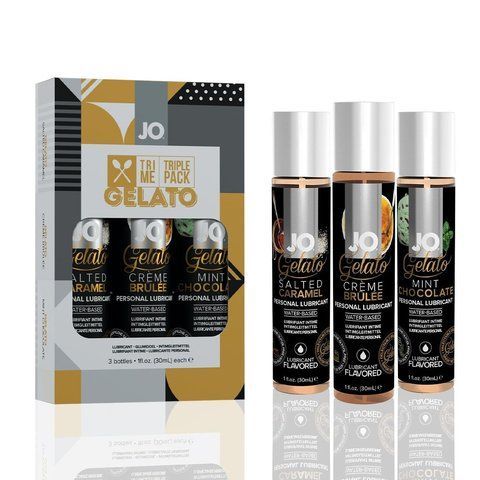 Набір System JO Tri-Me Triple Pack &mdash; Gelato (3&times;30 мл) три різні смаки серії Джелато