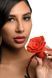 Силіконовий кляп з трояндою Master Series: Blossom Silicone Rose Gag &ndash; Red