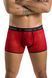 Чоловічі прозорі боксери Passion Short Parker L/XL, червоні, сітка, під леопард