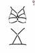 Бюстгальтер-стрепы ARMANDA BRA black XXL/XXXL - Passion Exclusive