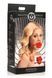 Силіконовий кляп з трояндою Master Series: Blossom Silicone Rose Gag &ndash; Red