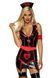 Leg Avenue Vinyl Naughty Nurse S Black/Red