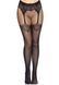 Leg Avenue Fishnet tights with backseam Black O/S