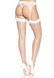 Leg Avenue Fence Net Thigh Highs OS White