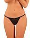 Прозорі стрінги із мереживом Obsessive Celia Noir thong XL