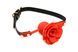 Силіконовий кляп з трояндою Master Series: Blossom Silicone Rose Gag &ndash; Red