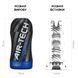 Мастурбатор Tenga Air-Tech TWIST Ripple Blue зі змінною тугістю обхвату, ефект глибокого мінету, Білий