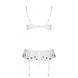 Сексуальный комплект с поясом для чулок LOVELIA SET white XXL/XXXL - Passion