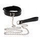 Нашийник широкий з повідцем Taboom Luxury Bondage Essentials чорний