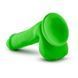 Фаллоимитатор с двойной плотностью NEO ELITE COCK W. BALLS NEON GREEN