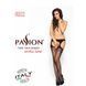 Бодистокинг Passion BS002 black, имитация чулок и пояса, Черный
