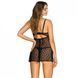 Комплект Obsessive Astralya сорочка и стринги S/M