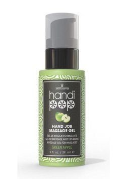 Вкусный гель для изысканных мануальных и оральных ласк Sensuva &mdash; Handipop Green Apple (59 мл)