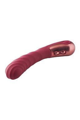 Вібратор для точки G рельєфний, Dream Toys Dinky Single Vibrator Jaimy D, бордовий