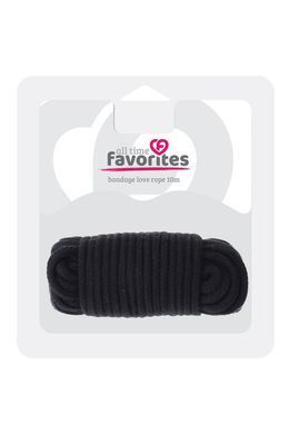 Веревка для бондажа BONDX LOVE ROPE - 10M, BLACK