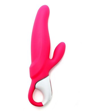 Мощный вибратор-кролик Satisfyer Vibes Mr. Rabbit, два мотора, литой силикон, 12 режимов работы, Розовый