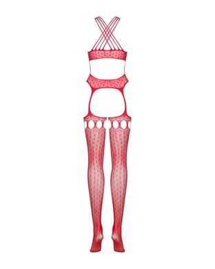 Комбинезон Obsessive Bodystocking G313 czerwony S/M/L